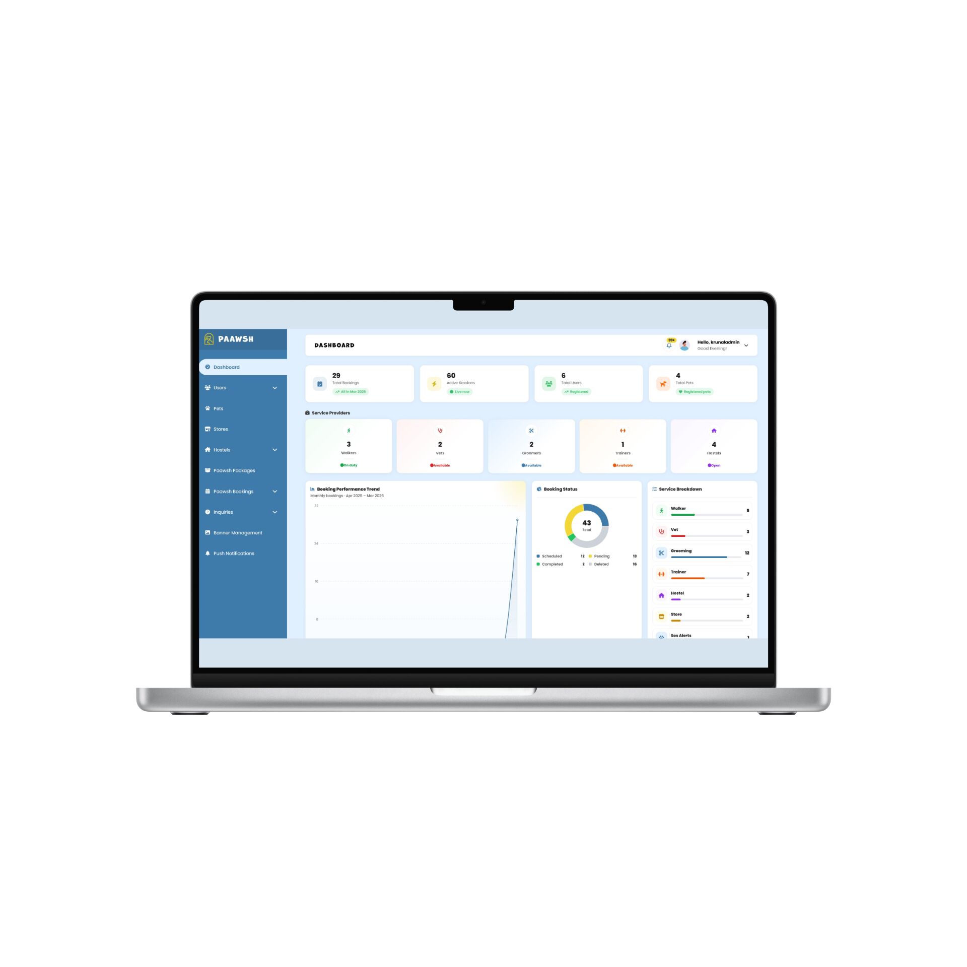 Paawsh Admin Console
